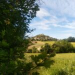 Montclar sur Gervanne vue d'un sentier de randonnée