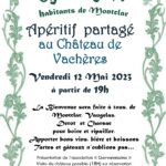 Affiche apéritif partargé chateau vachères Montclar sur Gervanne