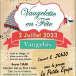 Vaugelette en fête : 02 juillet 2023 - Montclar sur Gervanne