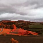 Montclar sur Gervanne coucher de soleil le 22 novembre 2023